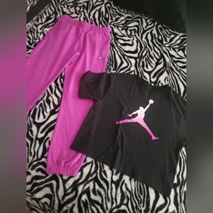 Girls XL Crop top w/joggers JORDAN Brand New With Out TAgs